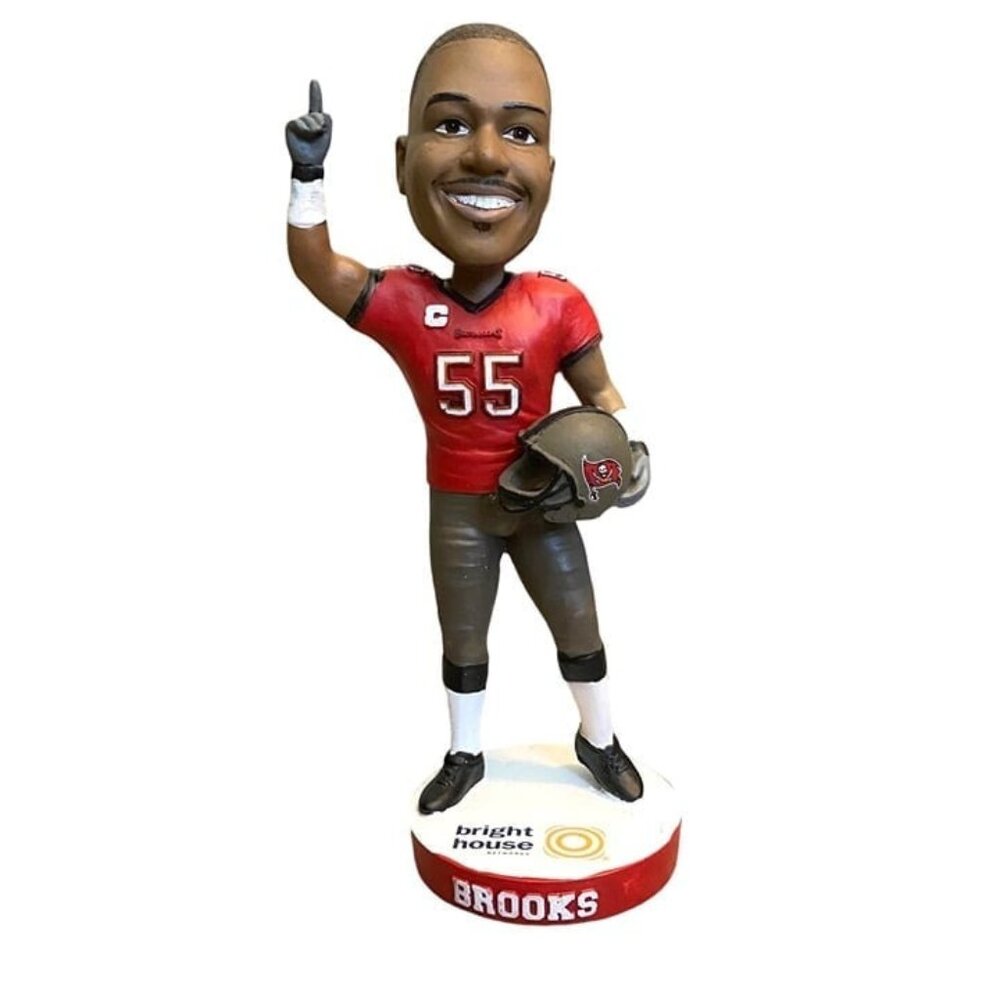 Tampa Bay Buccaneers Bucs Derrick Brooks Ring of Honor 2014 Bobblehead Figure